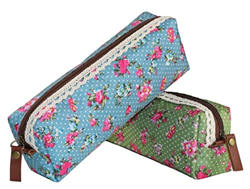 Preisvergleich Produktbild Stifterolle aus Segeltuch Geldbeutel Fashion Süß Schüler Dame Kosmetiktasche Handytasche Frau Müntzetasche ideale Stiftemappe Schüleretui Mädchen Täschchen Stil Blume NeuFutu