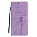 Price comparison product image DENDICO Google Pixel 2 XL Case, Premium PU Leather Wallet Case, Tree Embossing Flip Case with Stand Card Holder, Slim Bumper Protective Magnetic Case Cover for Google Pixel 2 XL - Lavender