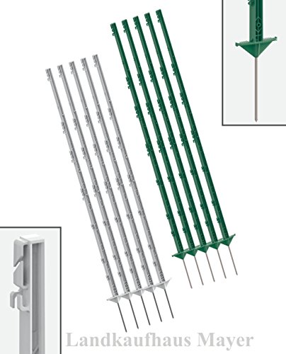 Weidezaunpfahl 40 ST. Weiß PFERDEWEIDE