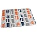 Produktbild Baby Reusable Diaper Changing Pad - Multi Trains Grey, Navy, Orange On Grey Linen_77 Portable Waterproof Urine Mat ((27.5 x 19.7 Inch), 70 x 50 cm)