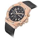 LLLS Men es Analogue Quartz Wrist Watch Date Luminous Casual Sport Black Silicone Strap