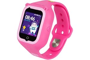 SoyMomo - Intelligente Uhr für Kinder Space 2.0 - Smartwatch für Kinder mit GPS, Anrufe und Videotelefonie, Unbekannte Nummern Sperre - WiFi - Kinderortungsgerät mit SOS-Taste - Wasserfest - Pinke