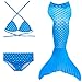 Produktbild Das beste Mädchen Meerjungfrauen Bikini Kostüm Meerjungfrau Schwimmanzug Badeanzüge Tankini (130, A-12)
