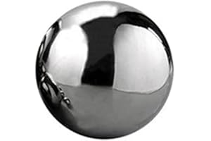 DAIER WODE 1PC Stainless Steel Mirror Polished Sphere Hollow Ball Garden Ornament 9.0CM