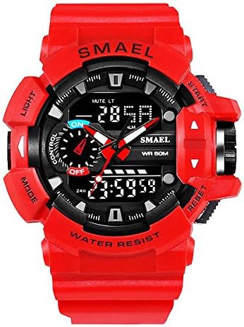 LONGQI WATCH Outdoor Sport Watch Multifunctional LED Dual Display Luminous Pointers Watch for Men