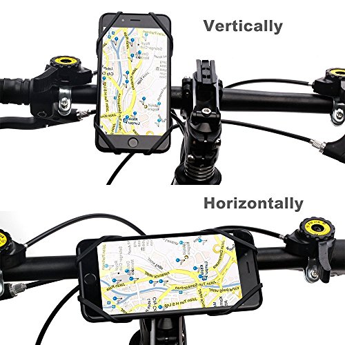 Fahrrad Handyhalter, GVDV universal Silikon Bike Fahrrad Handyhalterung Motorradhalter Fahrradlenker, Handy-Halterung fÃ¼r iPhone/Samsung/Blackberry/HTC/GPS