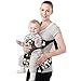 Bebamour Hip Seat Front Baby Carrier Sling Wrapper Breathable Toddler Carrier (Black)