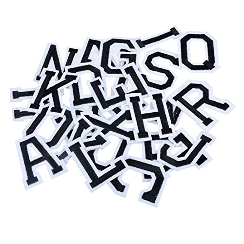 Souarts Aufnäher Bügelbild Aufbügler Iron on Patches Applikation Kinder Kleidung Buchstabe 1Set - 3