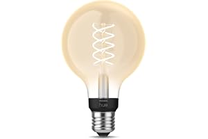 Hue White E27 Smart Filament (G93) LED lampa 7W (1pack), varmvitt 2700K, smart hem belysning för sovrum, vardagsrum &