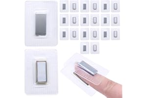 Jamsinmu Magneti nascosti per cucire pulsanti magnetici invisibili cucite in blocco magnetico in PVC per tessuto da cucire, tende, borse di abbigliamento Silver-F2010