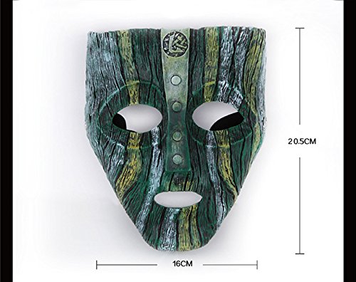 LOKI Grün Maske hochwertige QUALITÄT – handbemalt aus Kunst-Harz 500g schwer – Kostüm Karneval Fasching Halloween thematys® - 2