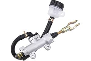 ANCLLO Hauptbremszylinder für Hinterradbremse, kompatibel mit 50 cc, 70 cc, 110 cc, 125 cc, Yerf Dog 150 cc, Arctic Cat 700 EFI 2006, Taotao ATV Dirt Pit Bike, Hartmetall-Karts, ATC 250R