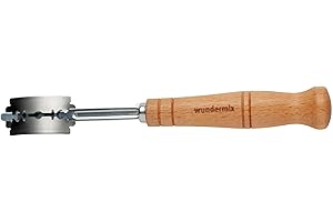 Wundermix - WunderStyler® Classic • Grignette en bois pour pain et baguettes • Lame de boulanger pour inciser et décorer le pain • Lame de rasoir à pâte