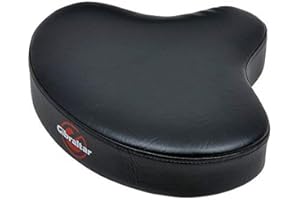 Asiento para taburete de tambor Gibraltar S6608M (forma de silla de montar, para taburete Gibraltar 6608, asiento de vinilo, duradero, diámetro: 39 cm, soporte de tubo universal)