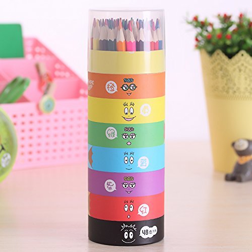 Bontec 48 Farben Buntstifte Berufsqualitäts Buntstifte Aquarellstifte Farbstift Bleistift Zeichenstift für Kinder/ Anfänger/ Künstler - 8