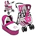 Produktbild Puppenwagen Joyrider 2in1 Princess (Pink-Weiß)