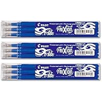 Pilot Frixion Tintenroller-Ersatzminen (9er Set, 3X 3er blau)