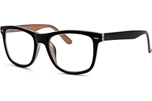 eyekepper Okulary do czytania dla kobiet mężczyzn z dużymi kwadratowymi soczewkami i zawiasami sprężynowymi