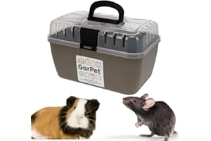 GarPet Transportbox Kleintier Meerschweinchen Hamster Vogel Mäuse Nagetier Trage Box Reisebox Kleintiertransportbox Transportkiste