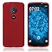 Price comparison product image PhoneNatic Silicone Case for Lenovo Moto G6 Play - matt red - Cover Case