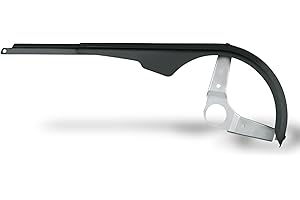 SKS Germany - Cadena Negra de 158 mm, 175 mm y 199 mm Fahrradkettenschutz (geeignet für Naben- Oder Kettenschaltung, mit verstellbarem Profil, aus schlagfestem Kunststoff und Aluminium), Schwarz