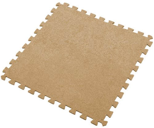 We Sell Mats 3/8 Inch Thick Interlocking Foam Carpet Tiles, Durable Carpet Squares, Anti-Fatigue Support for Home, Office, or Classroom Use, 24 in x 24 in