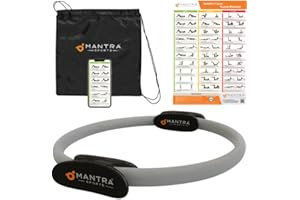 ‎MANTRA SPORTS MANTRA SPORTS Pilates Ring Fit Fitness Ring Beckenbodentrainer für Frau & Männer, Beckenboden Trainingsgerät für zuhause, Beinpresse Hüfttrainer Beintrainer Oberschenkeltrainer Sportgeräte zuhause