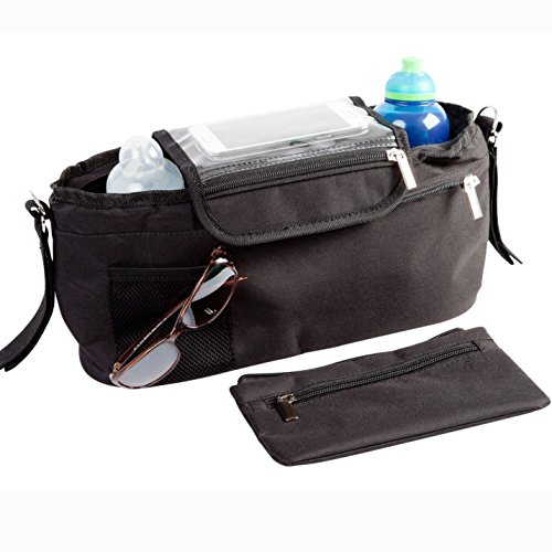 BTR Kinderwagen- / Buggy-Organizer oder Aufbewahrungstasche mit Reißverschlusstasche und Geldbeutel. Baby Kinderwagentasche - 7