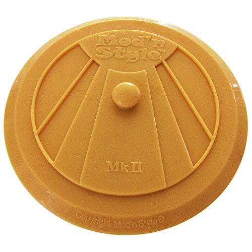 Mod'n Style (14 cm ) Ausflußpfropfen/ Stöpsel für Badezimmer-Wannen-Küche und Wäscherei. Art-Deco-Design. (Tango Orange)