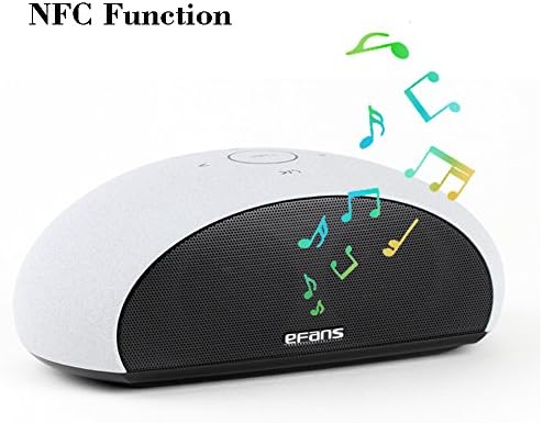 FENYI SoundBox Bluetooth Speaker With NFC Function Wireless Bluetooth 4.0 Touch Speakers with TF Card Reader Enhanced Bass Handsfree, 12H playtime for Echo Dot, iPhone, iPad, Samsung, tablet(White)