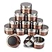 Produktbild Skymore 12 Stück Magnetische Gewürzgläser, Edelstahl Gewürzgläser Dosen, 12 Pcs Würze Lagerung Tank Set für Spice Kräuter Gewürze Herb [ Neue und alte Verpackung abwechselnd ausgeliefert ]