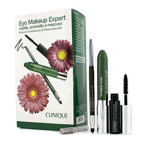 Clinique - Eye Makeup Expert (1x Quickliner, 1x Chubby Stick Shadow, 1x High Impact Mascara) - Green - 3pcs
