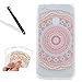 Produktbild Silikon Hülle für Huawei P10 Lite,Transparent Handyhülle für Huawei P10 Lite,Leeook Crystal Clear Ultradünn Schale Bumper Schutzhülle Mandala Blumen Malerei Muster Durchsichtig Kratzfeste Scratch-Resistant Weich Tpu Protective Abdeckung Case Etui Cover für Huawei P10 Lite + 1 x Schwarz Eingabestift-Clear,Mandala Blumen