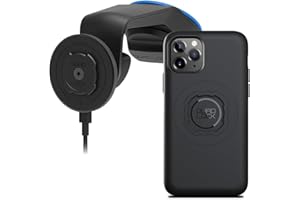Quad Lock Windscreen/Dashboard Car Mobile Phone Holder with MAG Wireless Charging Head V2 and MAG Phone Case for iPhone 11 Pro