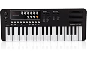 GEAR4MUSIC VISIONKEY-1 Mini clavier piano portable 37 touches pour enfants et adultes