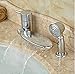 Produktbild Messing Chrom Deck Mount Single Handle Wasserfall Badezimmer Badewanne Wasserhahn Single Handle