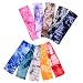 eBoot Tie Dye Headbands Cotton Stretch Headbands Elastic Yoga Hairband for Teens Girls Women Adults, Assorted Colors, 10 Pieces