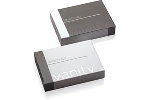 PRESENT-MORE - Vanity Set 250 Pezzi - Linea Smart - Kit con Dischi Struccanti, Limetta per Unghie e Cotton Fioc - Packaging Ecologico in Scatoletta Riciclabile - Ideale per Hotel e B&B