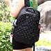Damero Travel Nappy Changing Backpack with Changing Pad (Black with Dots)