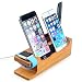 Produktbild Hapurs Apple Watch Stand 2016 New Version iWatch Banboo Wood Charging Dock Charge Station Stock Cradle Holder for Apple Watch 38mm and 42mm & iPhone 6 6S 6 plus 5 5S