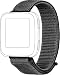 Produktbild topp - Nylon-Loop Armband für Fitbit Versa, Dunkelgrau