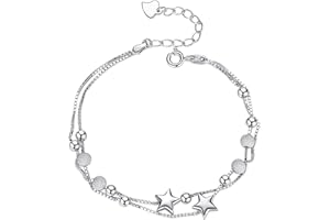 Vipomkowa 925 Sterling Silver Bracelet Made with Shiny White Zirconia for Women Girls, Birthday Gifts for Women, Valentines Gifts for Her, Valentines Gifts