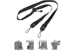 FgofhFu Quick Release DSLR Adjustable Camera Cuff Hand Strap Belt Bracelet Sling Shoulder Strap Compatible with Video Camcorder Nikon/Canon/Sony/Panasonic/SLR/Digital Cameras