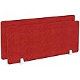 Timber Acoustics® Acoustic Desk Divider | Reduce Noise And Visual Distractions | Privacy Panels For Office - Classroom Soundproofing | Table Mounted (16" x 36") |(Red, Set of 2)