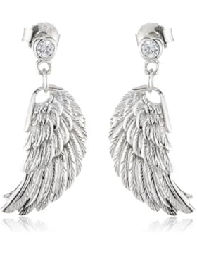 Engelsrufer Damen-Ohrhänger 925 Sterling Silber rhodiniert Flügel klein ERE-W2