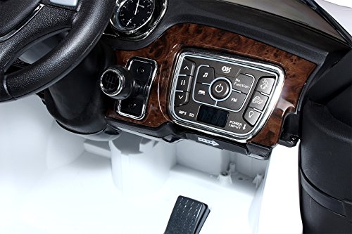 Kinder Elektroauto Original BMW X6 Lizenzierter 2 x 45 Watt Motor Ledersitz & Dashboard Elektro Kinderauto Kinderfahrzeug (weiß)