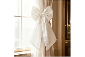 GreatRise 2 stycken eleganta dekorativa rosetter 20 × 40 cm julrosetter ingen montering tygrosett färdig rosett presentrosett