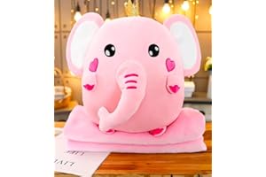 SNUGGLY HUGG 12 inch Large Elephant Plush Pillow-Super Cute Boys Toys Stuffed Toys Girls Toys Elephant Pillow Doll, Squishy mallow Plushies, Super Soft Toy Girls Birthday, Comaptible with Squishmallow Large Lovers