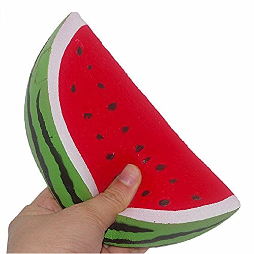 HYGMall 15cm Hottest Squishy Jumbo Watermelon Fruit Slow Rising Scented Bread Squeeze Toy Gift