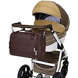 LCP Kids Baby Wickeltasche SYDNEY mit wasserdichter Wickelunterlage und Kinderwagen Universal Befestigung - 7